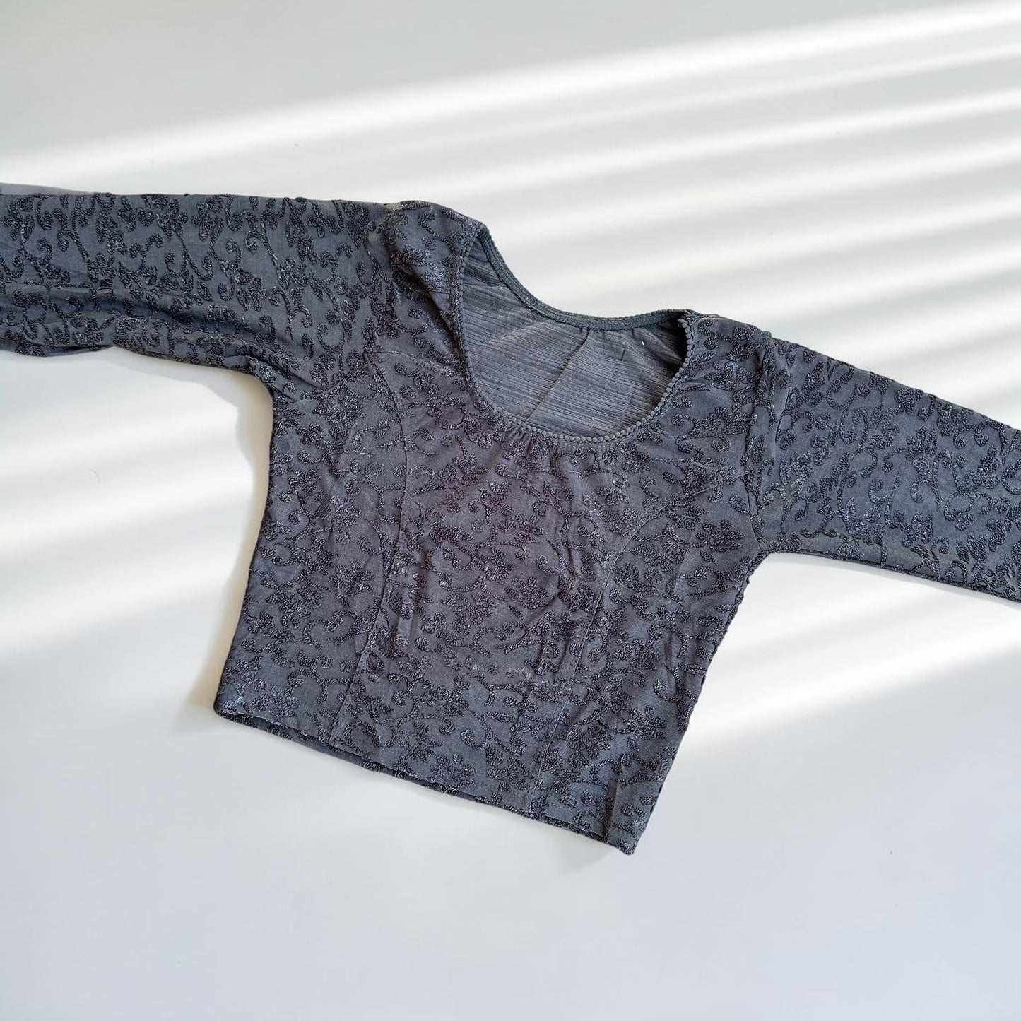 Black Velvet Stretchable Festive Blouse | Ready-to-Wear Blouse