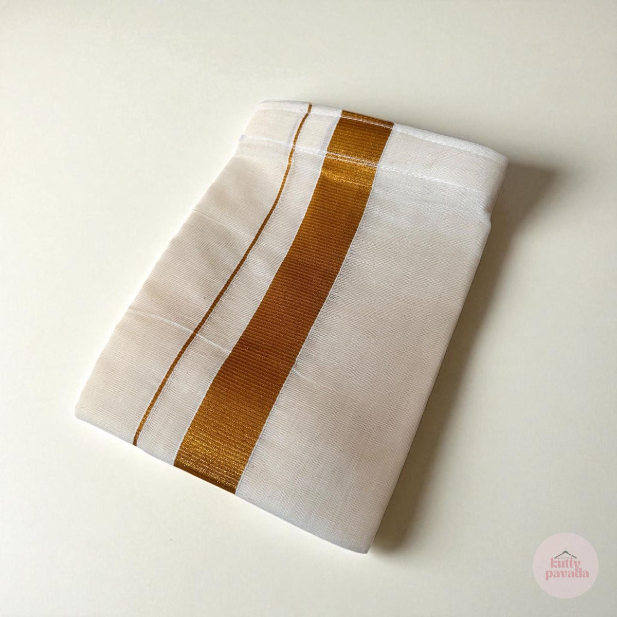Stick-on Gold Kasavu Boys Mundu