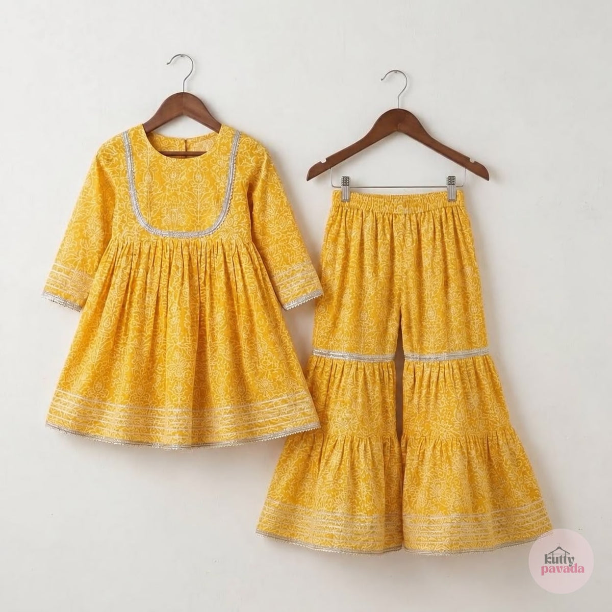 Sunshine Yellow Sharara Set