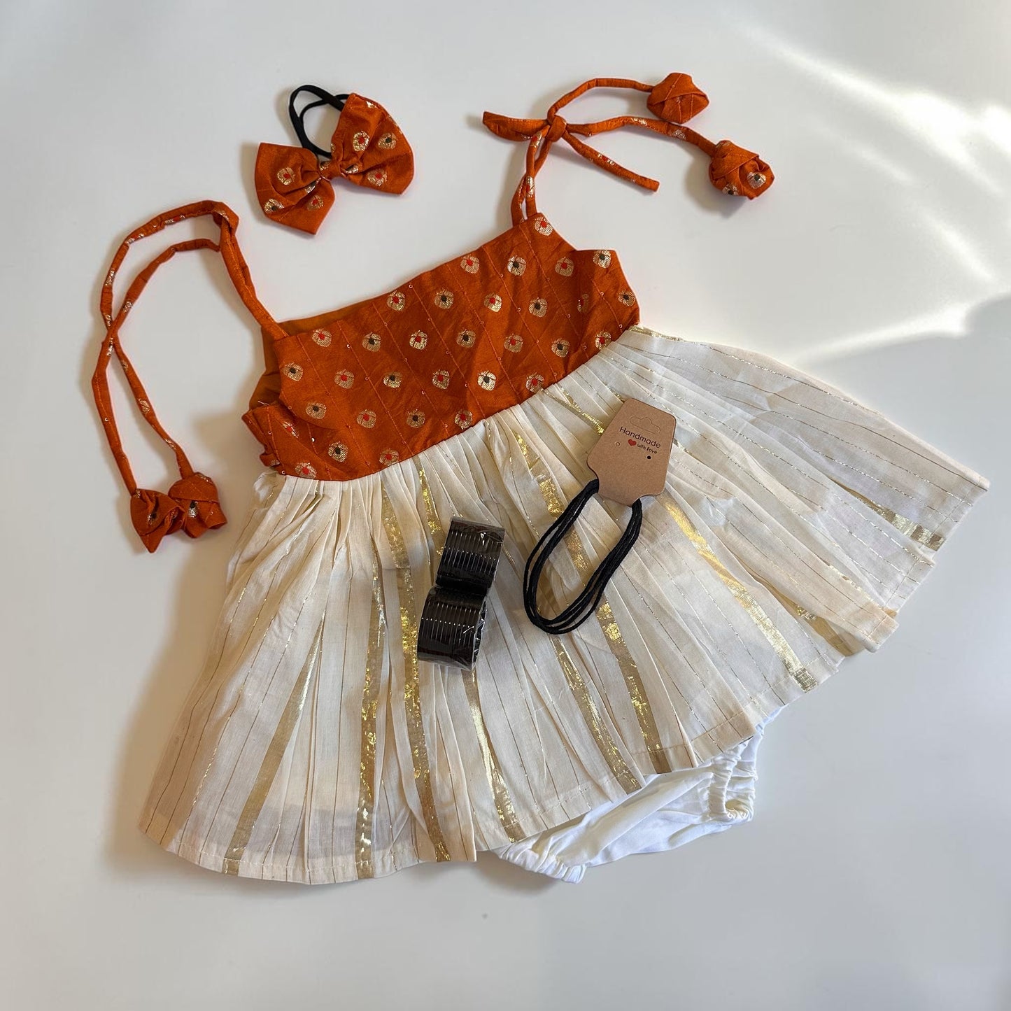 5-in-1 Rust Orange Noolukettu Set