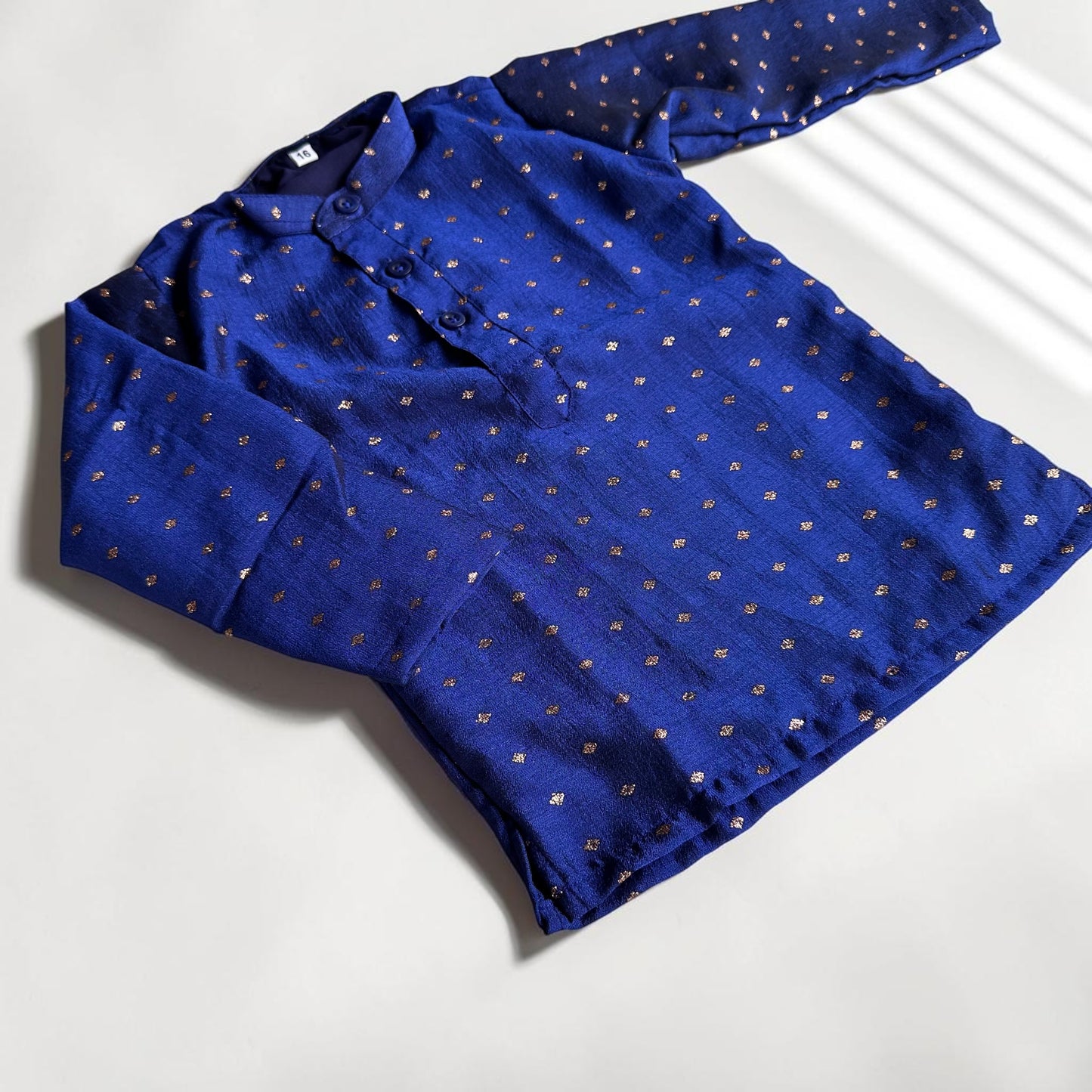 Blue Vijithra Silk Long Kurta