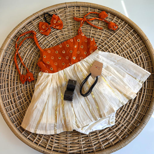 5-in-1 Rust Orange Noolukettu Set