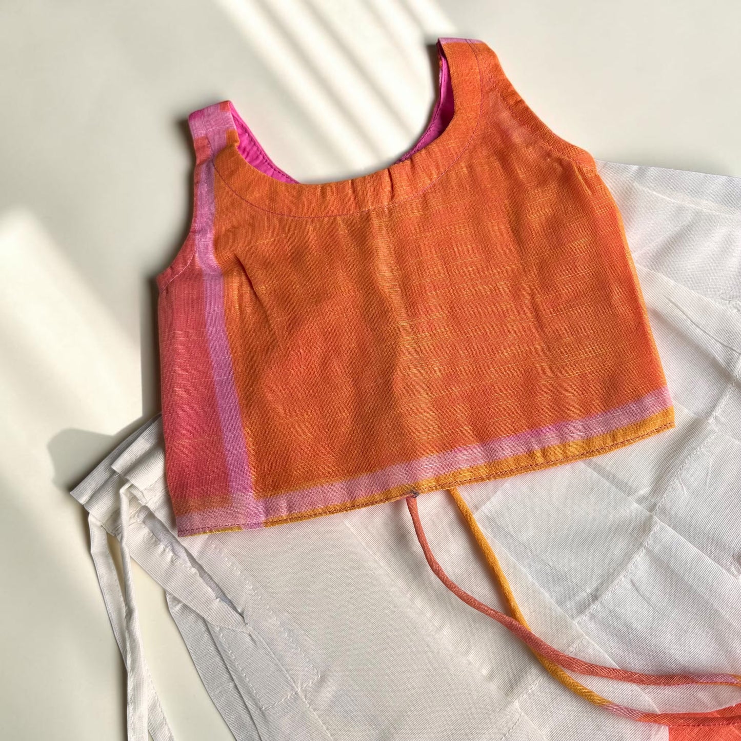 Multicolor Checks Pattu Pavada Set