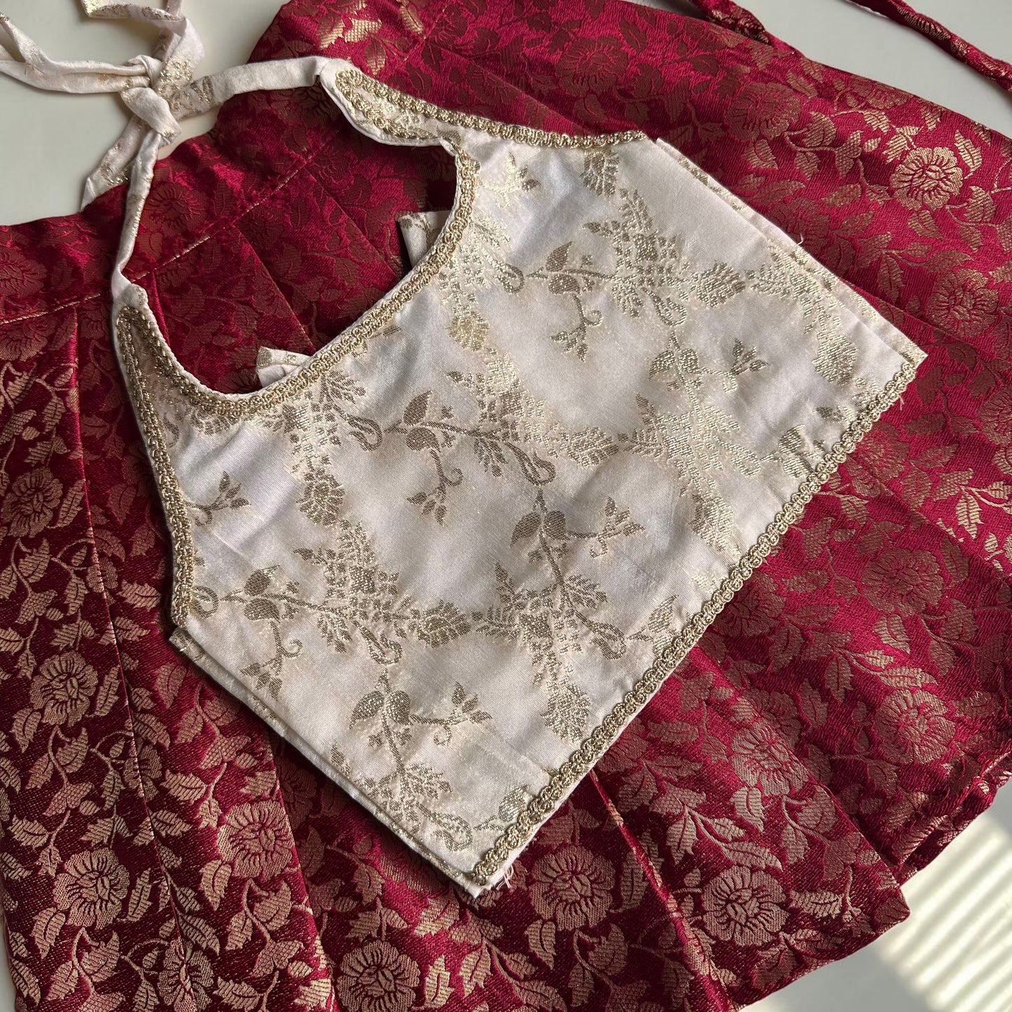Banarasi Brocade Skirt and Blouse Set - Limited