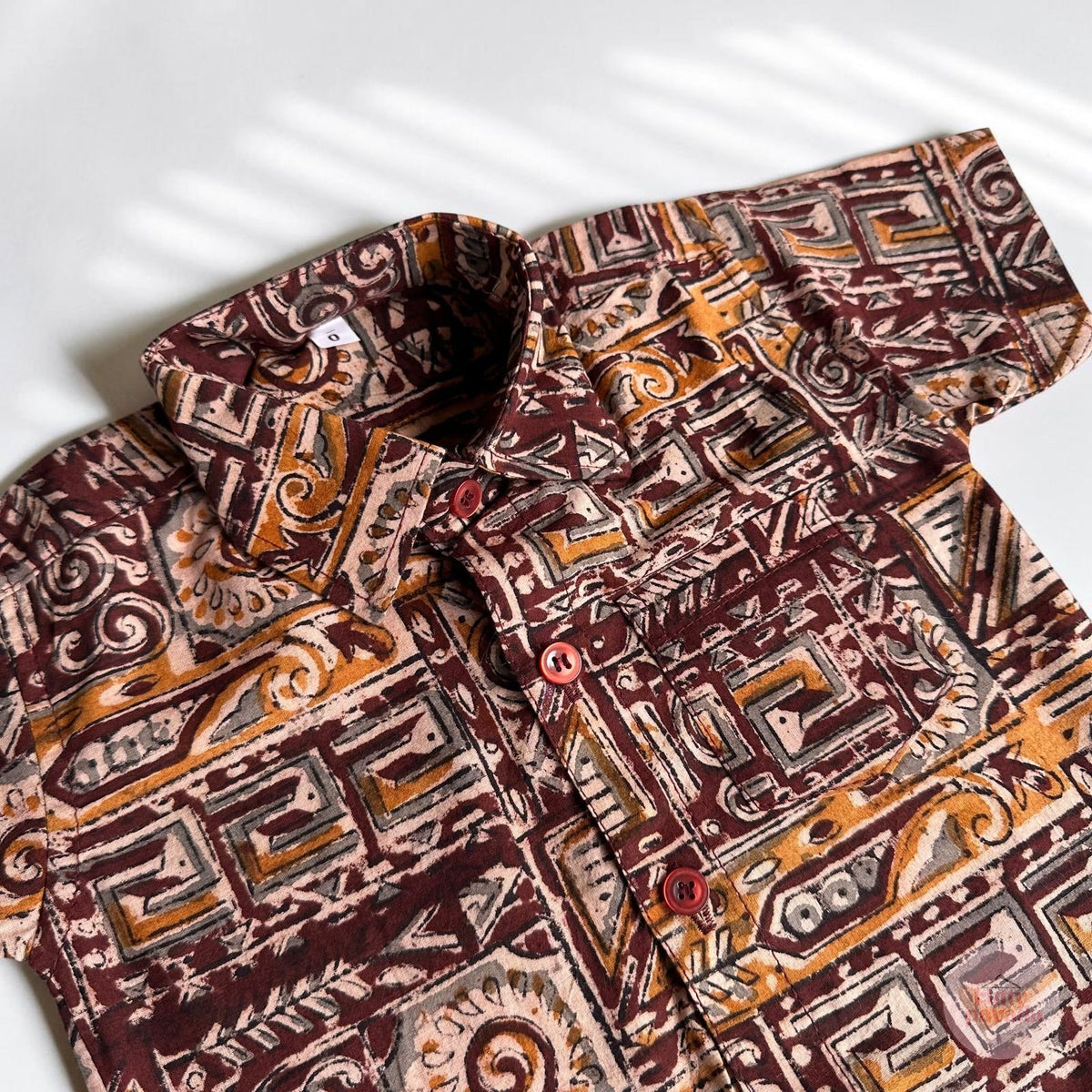 Heritage Print Boys Onam Shirt