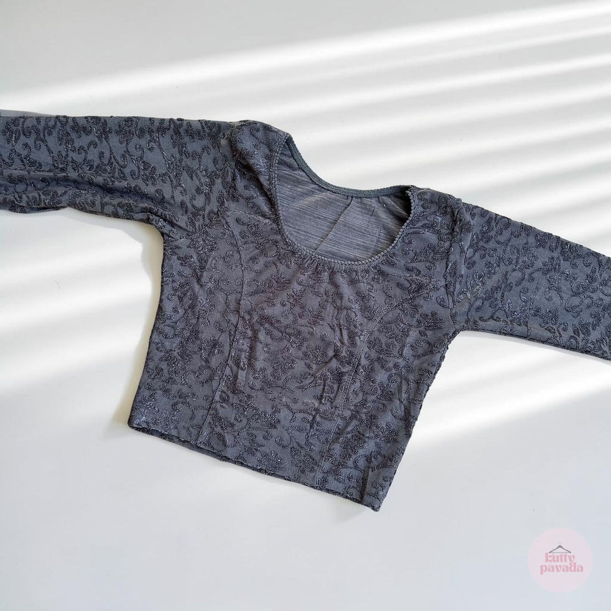 Black Velvet Stretchable Festive Blouse | Ready-to-Wear Blouse