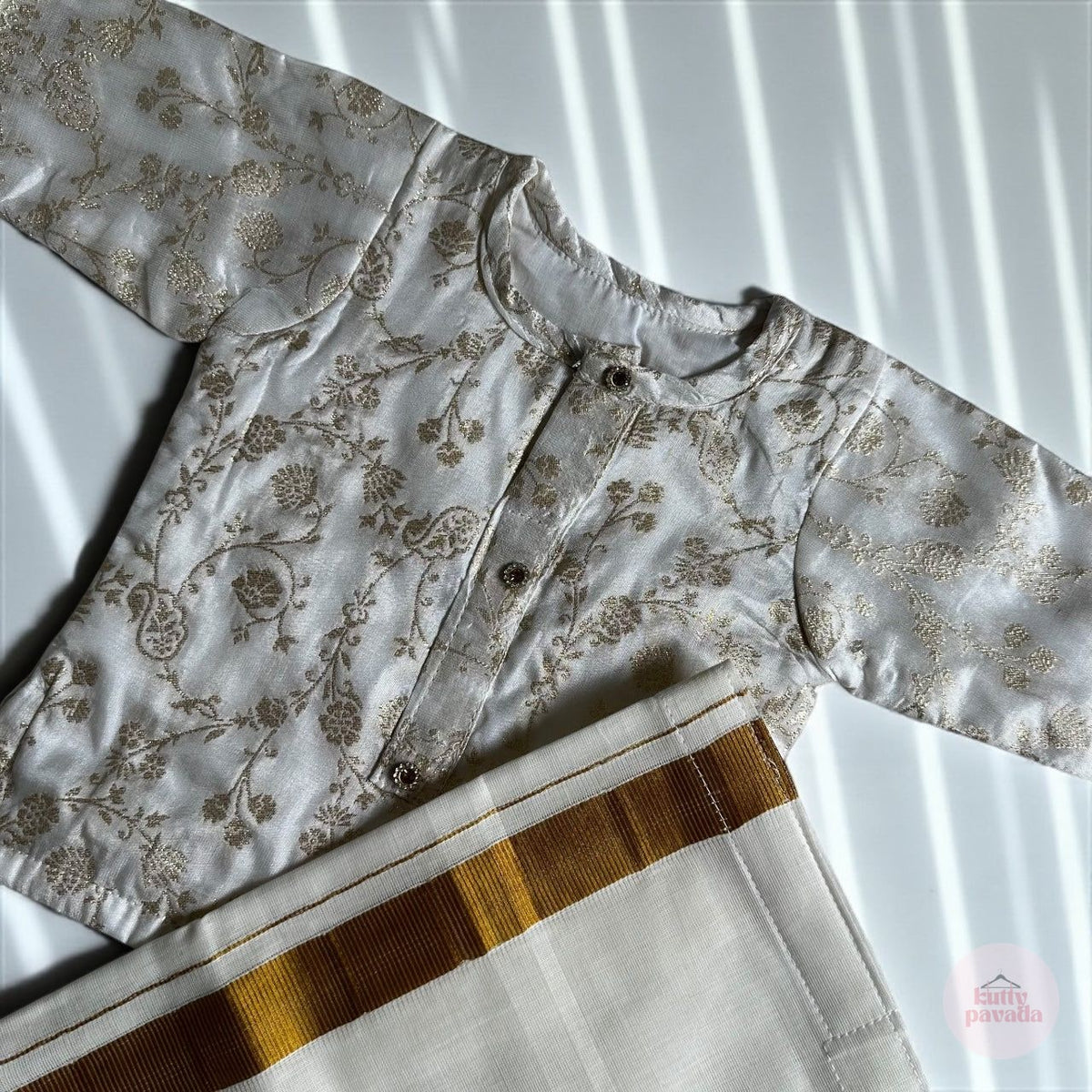 Ivory Gold Kurta & Mund Set