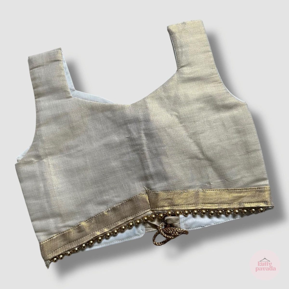 Golden Blossom Kerala Skirt and Blouse Set
