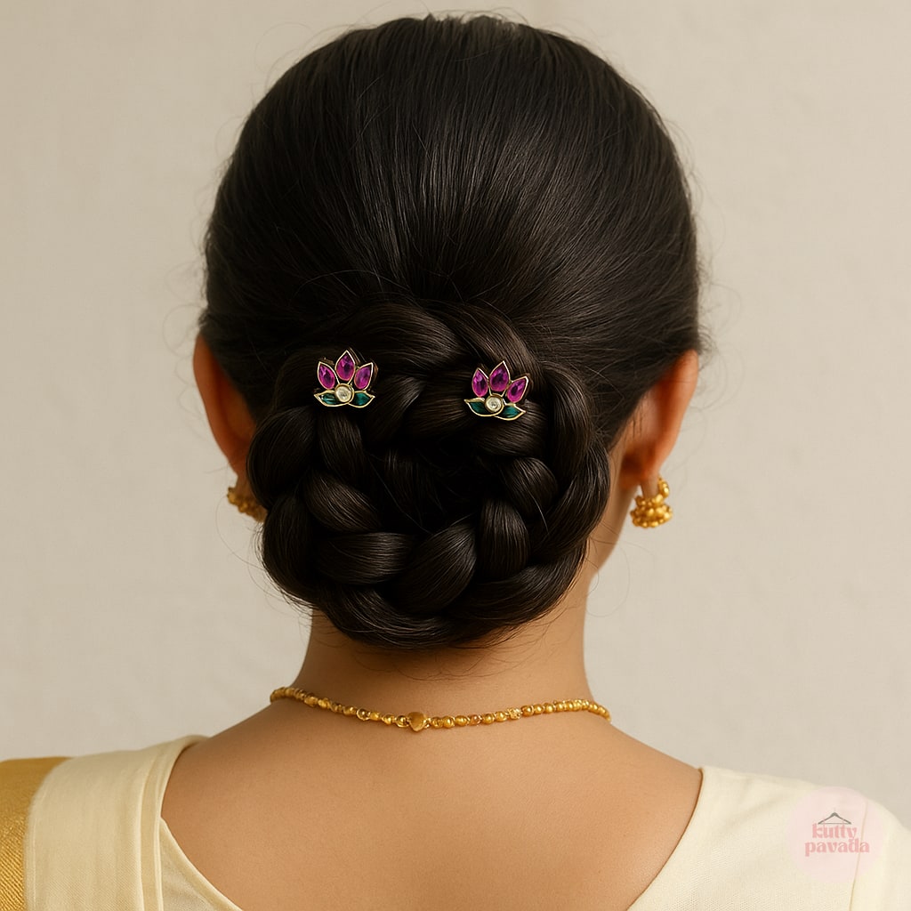 Lotus Hair Pins - Set of 2