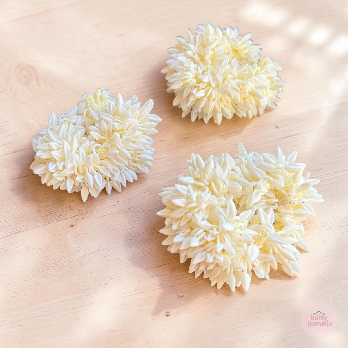 Onam Mullapoo Scrunchies