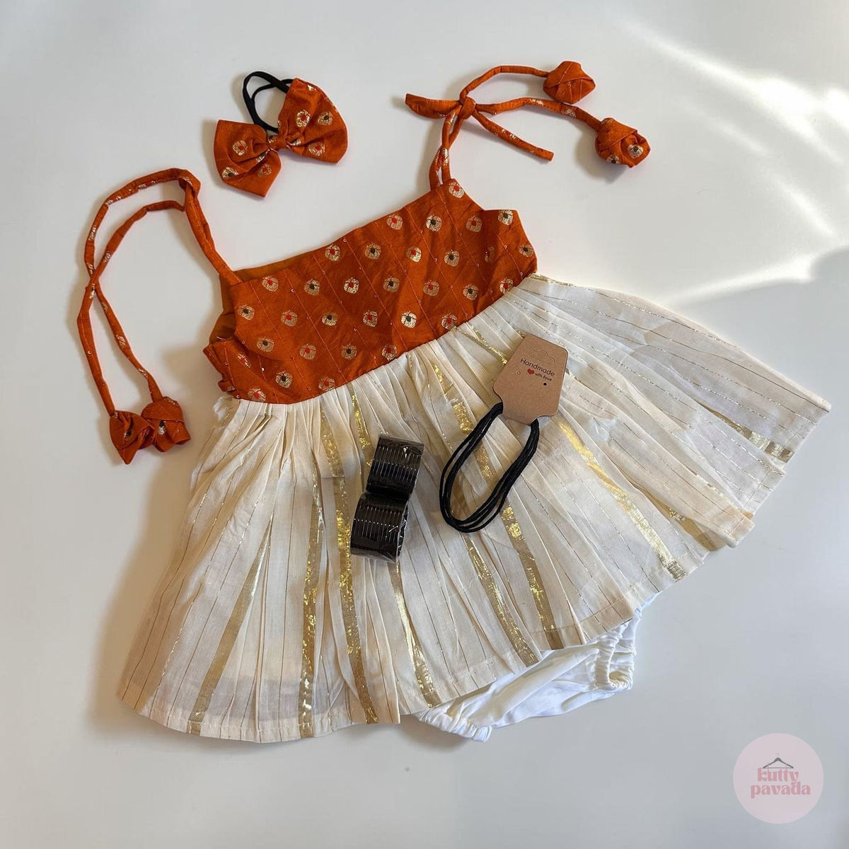 5-in-1 Rust Orange Noolukettu Set