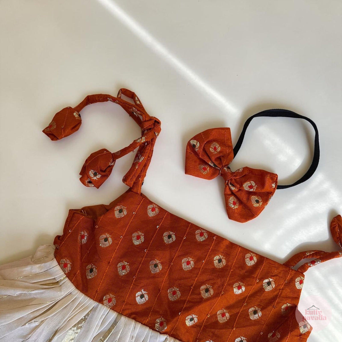 5-in-1 Rust Orange Noolukettu Set