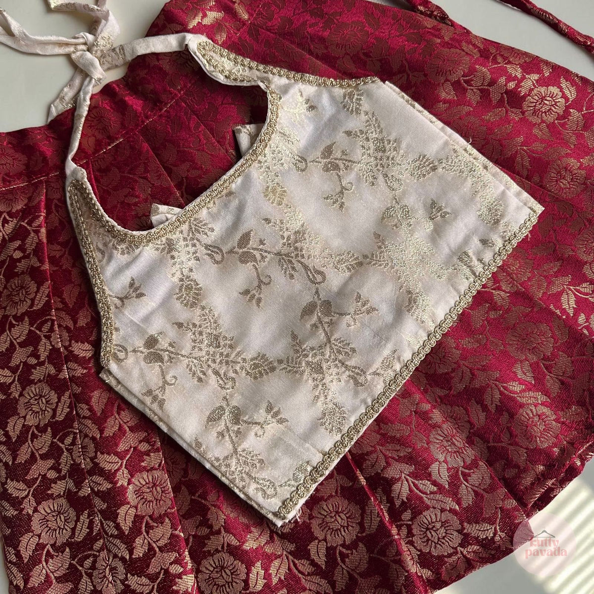 Banarasi Brocade Skirt and Blouse Set - Limited