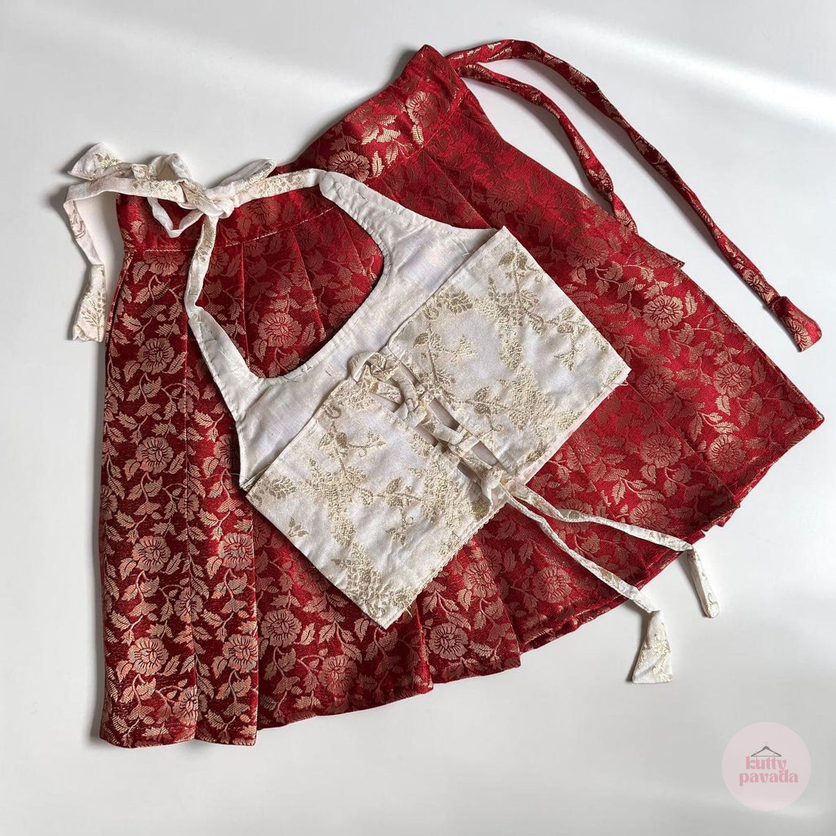 Banarasi Brocade Skirt and Blouse Set - Limited