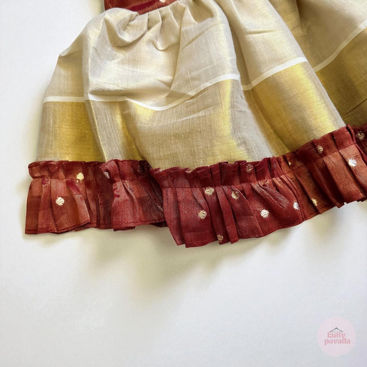 Tissue silk frock - Burnt Orange