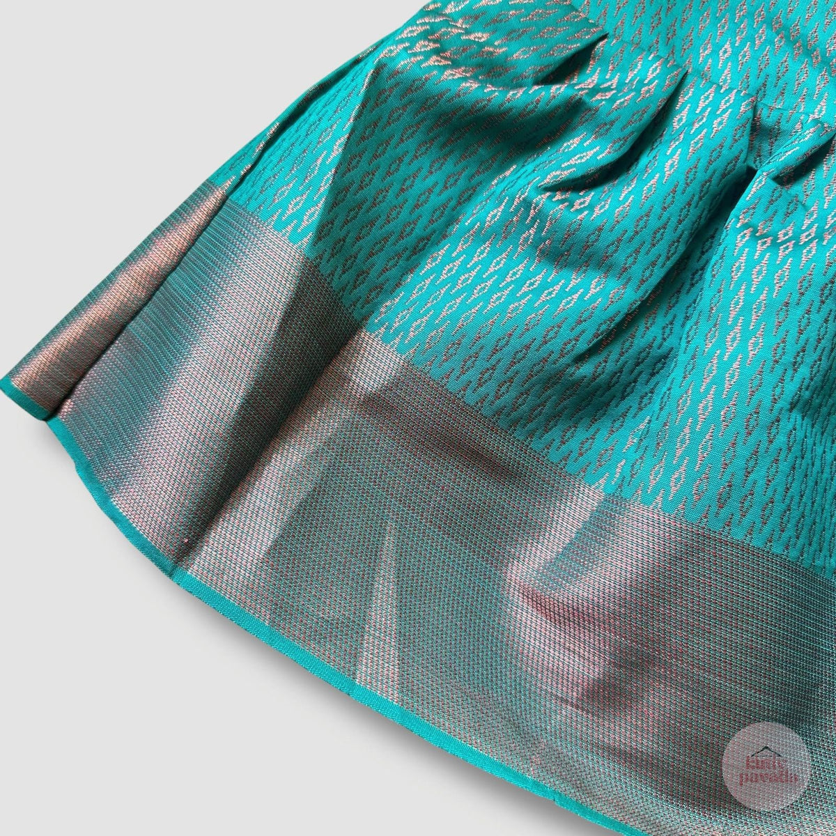 Two-Tone Teal Festive Frock
